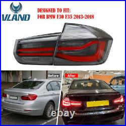 LED Tail Lights For 2012-18 BMW 3 Series F30 Amber Sequential Turn Signal 2X