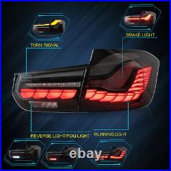 LED Tail Lights For 2012-2018 BMW 3 Series F30 Sequential Turn Signal Rear Lamps