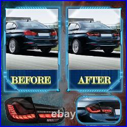 LED Tail Lights For 2012-2018 BMW 3 Series F30 Sequential Turn Signal Rear Lamps