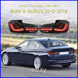 LED Tail Lights For 2012-2018 BMW 3 Series F30 Sequential Turn Signal Rear Lamps