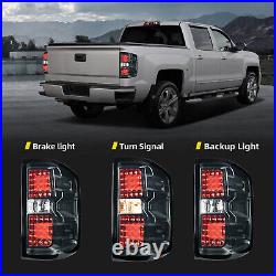 LED Tail Lights For 2014-2018 Chevy Silverado 1500 2500 HD 3500 HD Brake Lamps