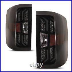 LED Tail Lights For 2014-2018 Chevy Silverado 1500 2500 HD 3500 HD Smoke Lamps