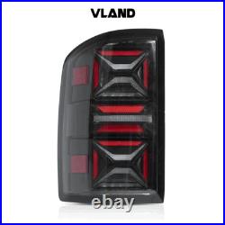 LED Tail Lights For 2014-2018 GMC Sierra 1500 2500HD 3500HD withStartup Animation