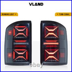 LED Tail Lights For 2014-2018 GMC Sierra 1500 2500HD 3500HD withStartup Animation
