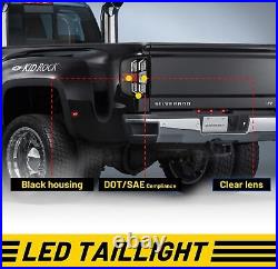 LED Tail Lights For 2014-2019 Chevy Silverado 1500 2500 3500 HD Brake Lamps L&R