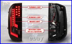 LED Tail Lights For 2014-2021 Toyota Tundra Black Pair Rear Brake Lamps Smoke