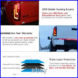 LED Tail Lights For 2014-2021 Toyota Tundra DRL Brake Lamps Black Smoke 1 Pair