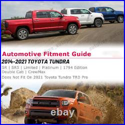 LED Tail Lights For 2014-2021 Toyota Tundra DRL Brake Lamps Black Smoke 1 Pair