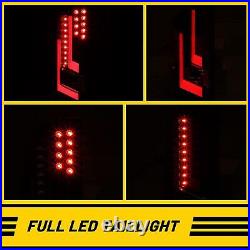 LED Tail Lights For 2014-2021 Toyota Tundra DRL Brake Lamps Black Smoke 1 Pair