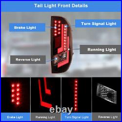 LED Tail Lights For 2014-2021 Toyota Tundra DRL Brake Lamps Black Smoke 1 Pair