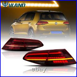 LED Tail Lights For 2015-2017 Volkswagen VW Golf 7 MK7 GTI Sequential Indicator