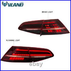 LED Tail Lights For 2015-2017 Volkswagen VW Golf 7 MK7 GTI Sequential Indicator