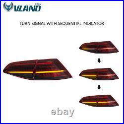 LED Tail Lights For 2015-2017 Volkswagen VW Golf 7 MK7 GTI Sequential Indicator