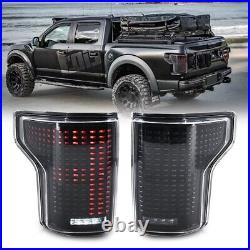 LED Tail Lights For 2015-2020 Ford F150 F-150 LED Sequential Rear Lamp Animation
