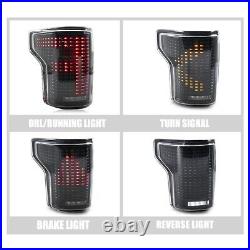 LED Tail Lights For 2015-2020 Ford F150 F-150 LED Sequential Rear Lamp Animation