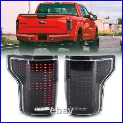 LED Tail Lights For 2015-2020 Ford F150 F-150 LED Sequential Rear Lamp Animation