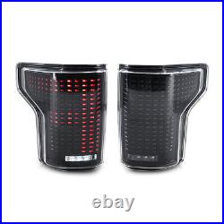 LED Tail Lights For 2015-2020 Ford F150 F-150 LED Sequential Rear Lamp Animation