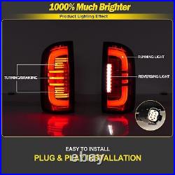 LED Tail Lights For 2015-2022 Chevy Colorado Red Lens Brake Signal Lamps Pair