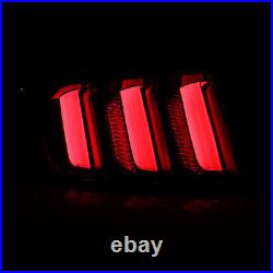 LED Tail Lights For 2015-2022 Ford Mustang Sequential Signals Lamps Red Lens L&R