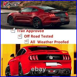 LED Tail Lights For 2015-2022 Ford Mustang Sequential Smoke Turn Signal Lamps