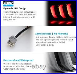 LED Tail Lights For 2015-2022 Ford Mustang Sequential Turn Signal Smoke Lens