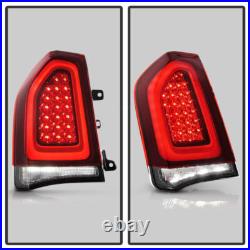 LED Tail Lights For 2015-2023 Chrysler 300 Black Trim LED Tail Light Brake Lamps