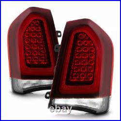 LED Tail Lights For 2015-2023 Chrysler 300 Black Trim LED Tail Light Brake Lamps