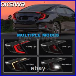 LED Tail Lights For 2016 2017 2018 2019 2020 2021 Honda Civic 10th Gen Sedan