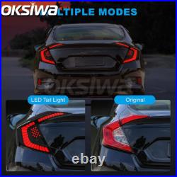 LED Tail Lights For 2016 2017 2018 2019 2020 2021 Honda Civic 10th Gen Sedan