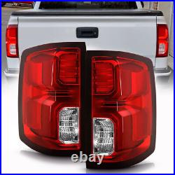 LED Tail Lights For 2016-2018 Chevrolet Silverado 1500 Assembly Taillamps LH+RH