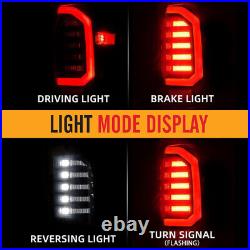 LED Tail Lights For 2016-2023 Toyota Tacoma Brake Rear Lamps Black Smoke Red