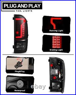 LED Tail Lights For 2016-2023 Toyota Tacoma Rear Brake Lamps Black Smoke Lens