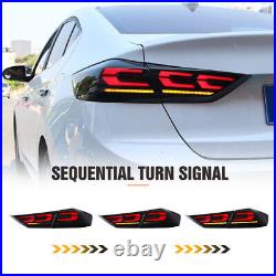 LED Tail Lights For 2017-2018 Hyundai Elantra Sequential Smoked Rear Lights Pair