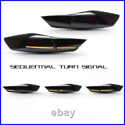 LED Tail Lights For 2017-2018 Hyundai Elantra Sequential Smoked Rear Lights Pair