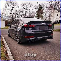 LED Tail Lights For 2017-2018 Hyundai Elantra Sequential Smoked Rear Lights Pair