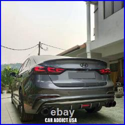 LED Tail Lights For 2017-2018 Hyundai Elantra Sequential Smoked Rear Lights Pair