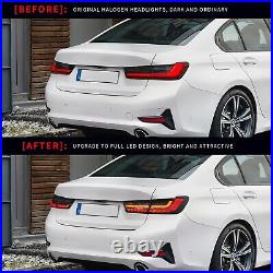 LED Tail Lights For 2019-2022 BMW G20 G80 M3 3 Series Smoked Start Up Animation