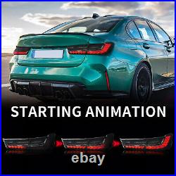 LED Tail Lights For 2019-2022 BMW G20 G80 M3 3 Series Smoked Start Up Animation