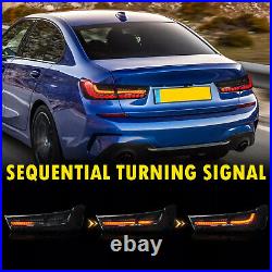 LED Tail Lights For 2019-2022 BMW G20 G80 M3 3 Series Smoked Start Up Animation
