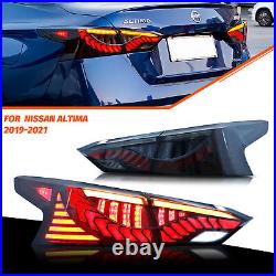 LED Tail Lights For 2019-2022 Nissan Altima Animation Rear Lamps Smoked