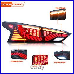 LED Tail Lights For 2019-2022 Nissan Altima Animation Rear Lamps Smoked