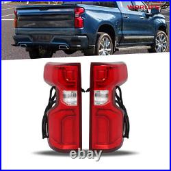 LED Tail Lights For 2019-2023 Chevy Silverado 1500 Left&Right Side Rear Lamps