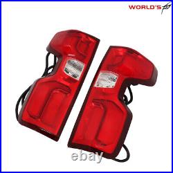 LED Tail Lights For 2019-2023 Chevy Silverado 1500 Left&Right Side Rear Lamps