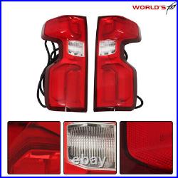 LED Tail Lights For 2019-2023 Chevy Silverado 1500 Left&Right Side Rear Lamps