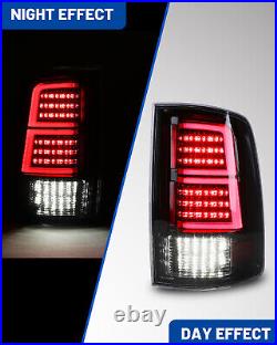 LED Tail Lights For 2019-2023 Ram 1500 Classic Black Clear Rear Brake Lamps L&R