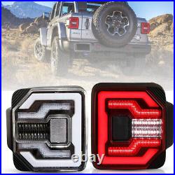 LED Tail Lights For 2021-2023 Jeep Wrangler 4XE Plugin Sequential Turn Signal