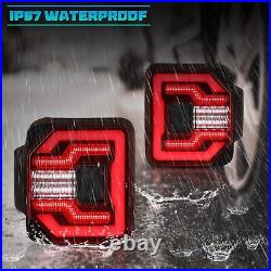 LED Tail Lights For 2021-2023 Jeep Wrangler 4XE Plugin Sequential Turn Signal