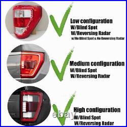 LED Tail Lights For 2024 2025 Ford F150 Brake Rear Lamps Dynamic with Blind Spot