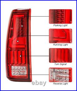LED Tail Lights For 99-06 Chevrolet Silverado 99-03 GMC Sierra 1500 2500 3500