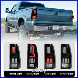 LED Tail Lights For 99-06 Chevy Silverado 99-03 GMC Sierra 1500 2500 3500 Clear